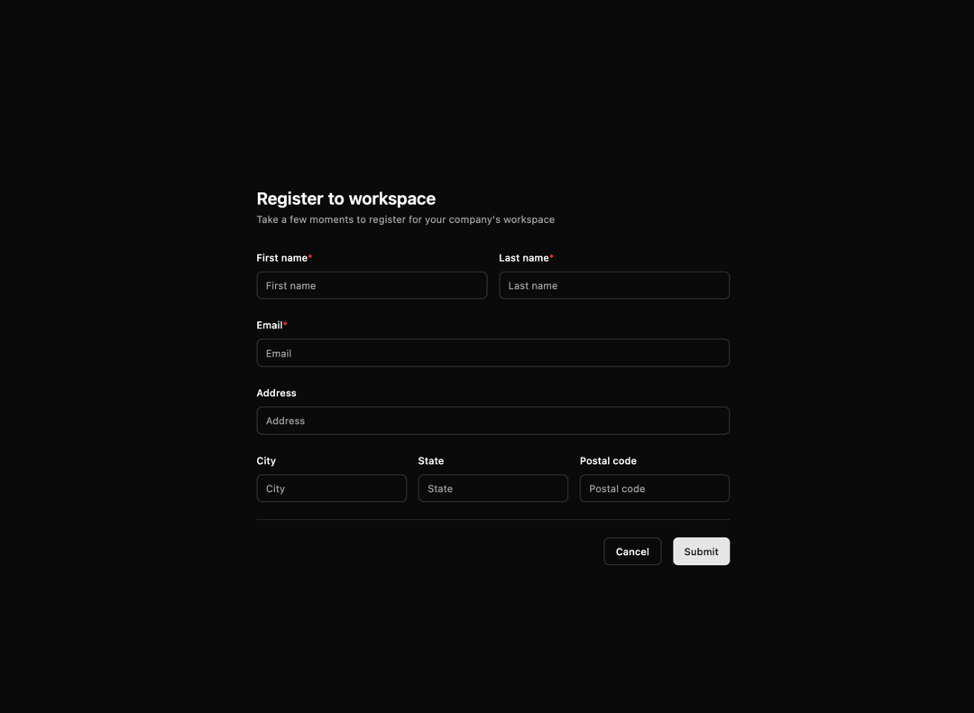Form Layout preview