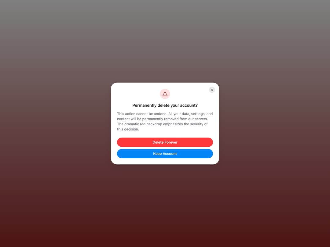 HeroUI AlertDialog preview