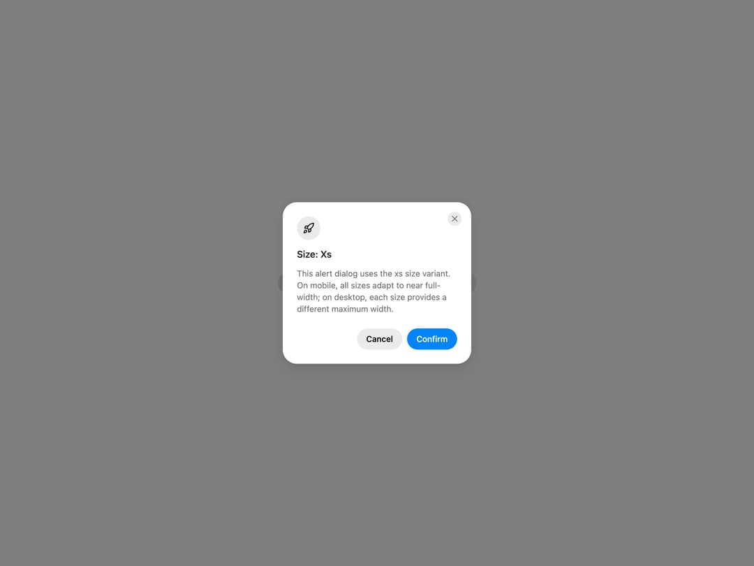 HeroUI AlertDialog preview