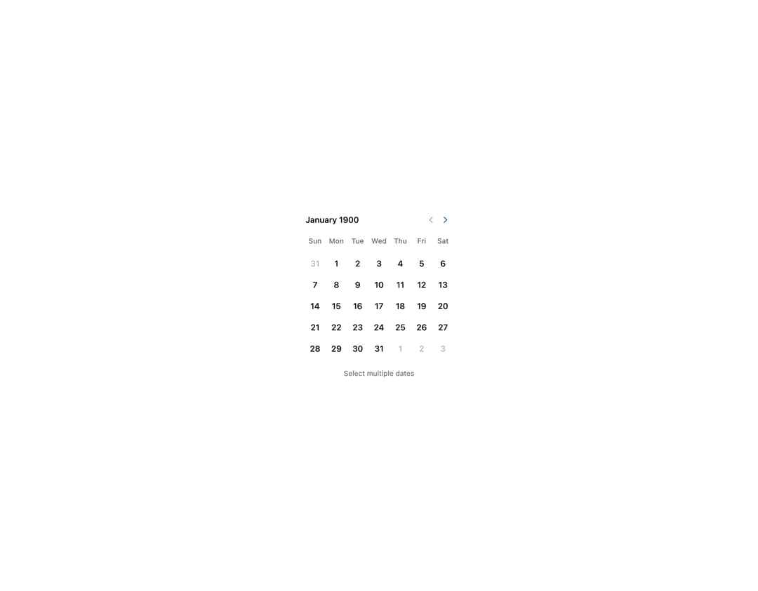 HeroUI Calendar preview