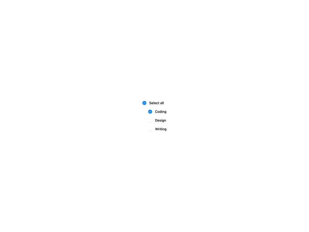 HeroUI Checkbox Group preview