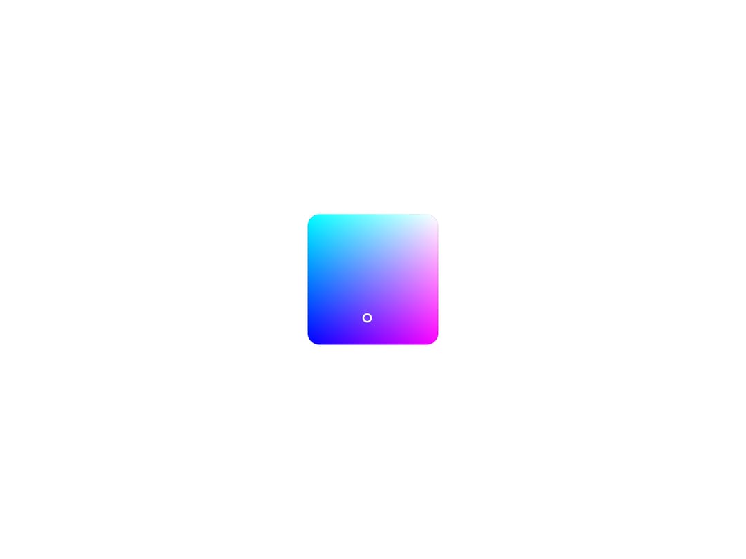 HeroUI Color Area preview