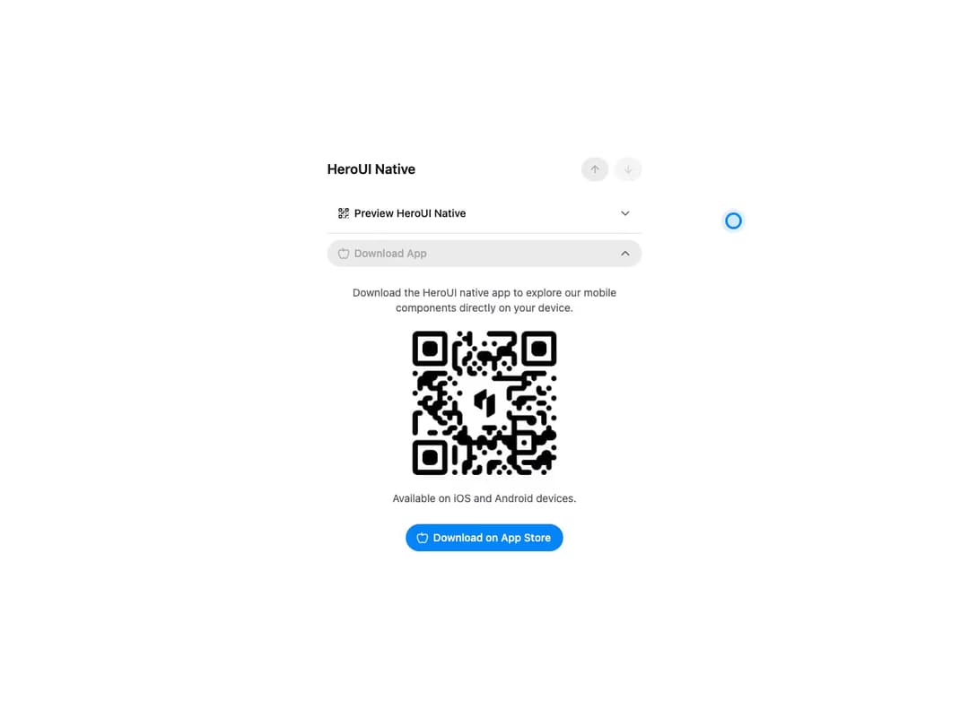 HeroUI Disclosure Group preview