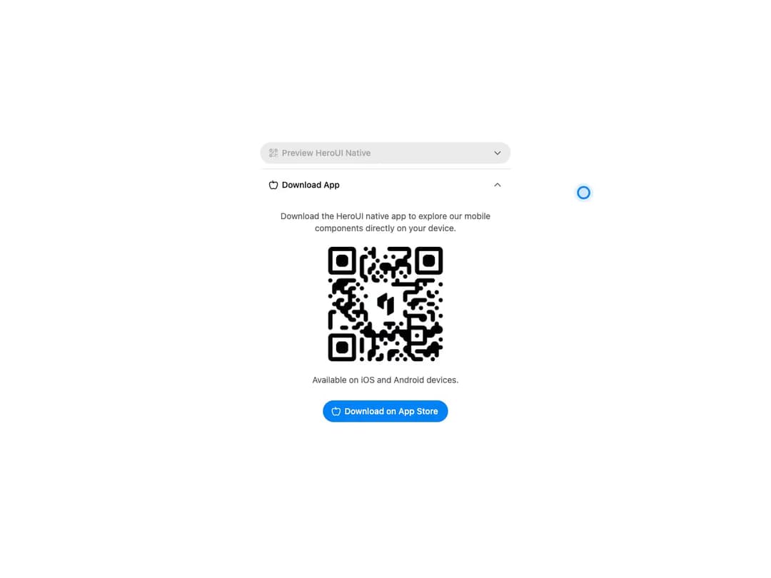 HeroUI Disclosure Group preview