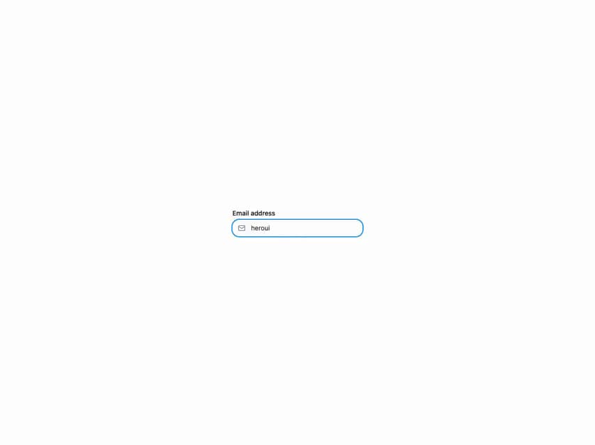 HeroUI Input Group preview