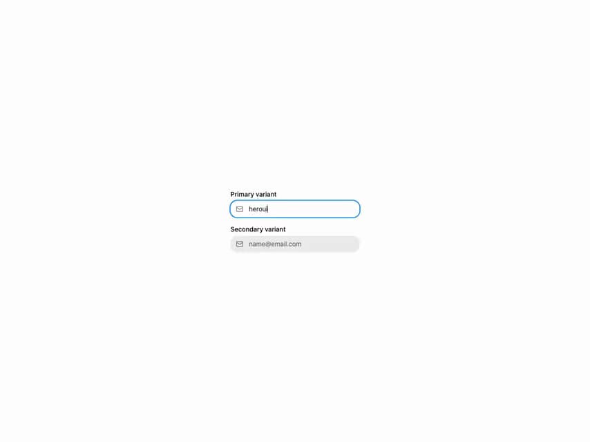 HeroUI Input Group preview