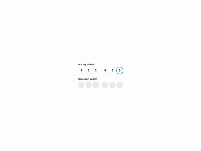 HeroUI Input OTP preview