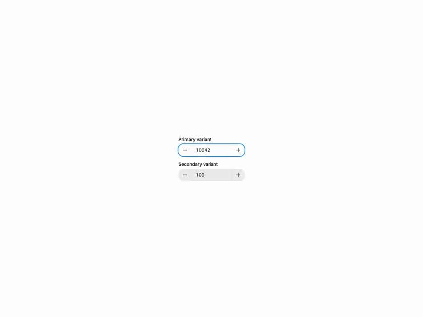 HeroUI Number Field preview