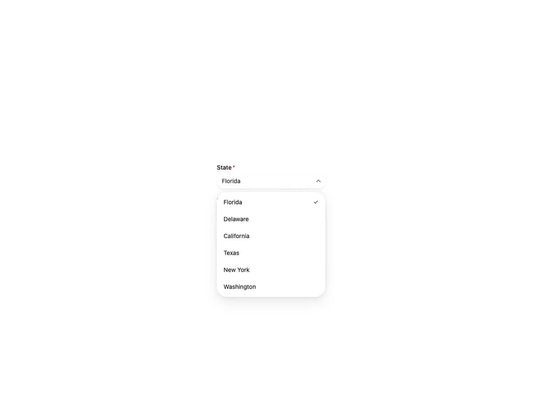 HeroUI Select preview