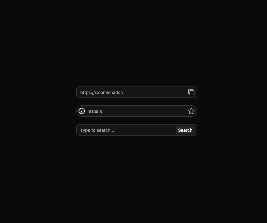 Input Group preview