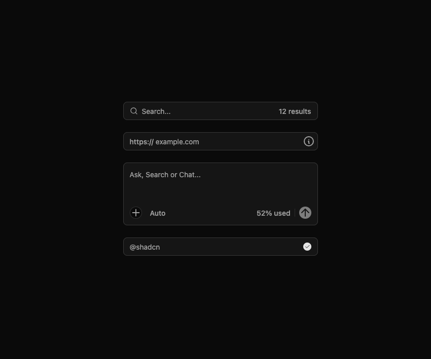 Input Group preview