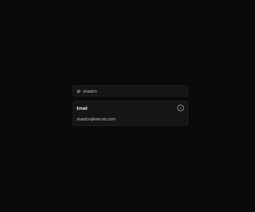 Input Group preview