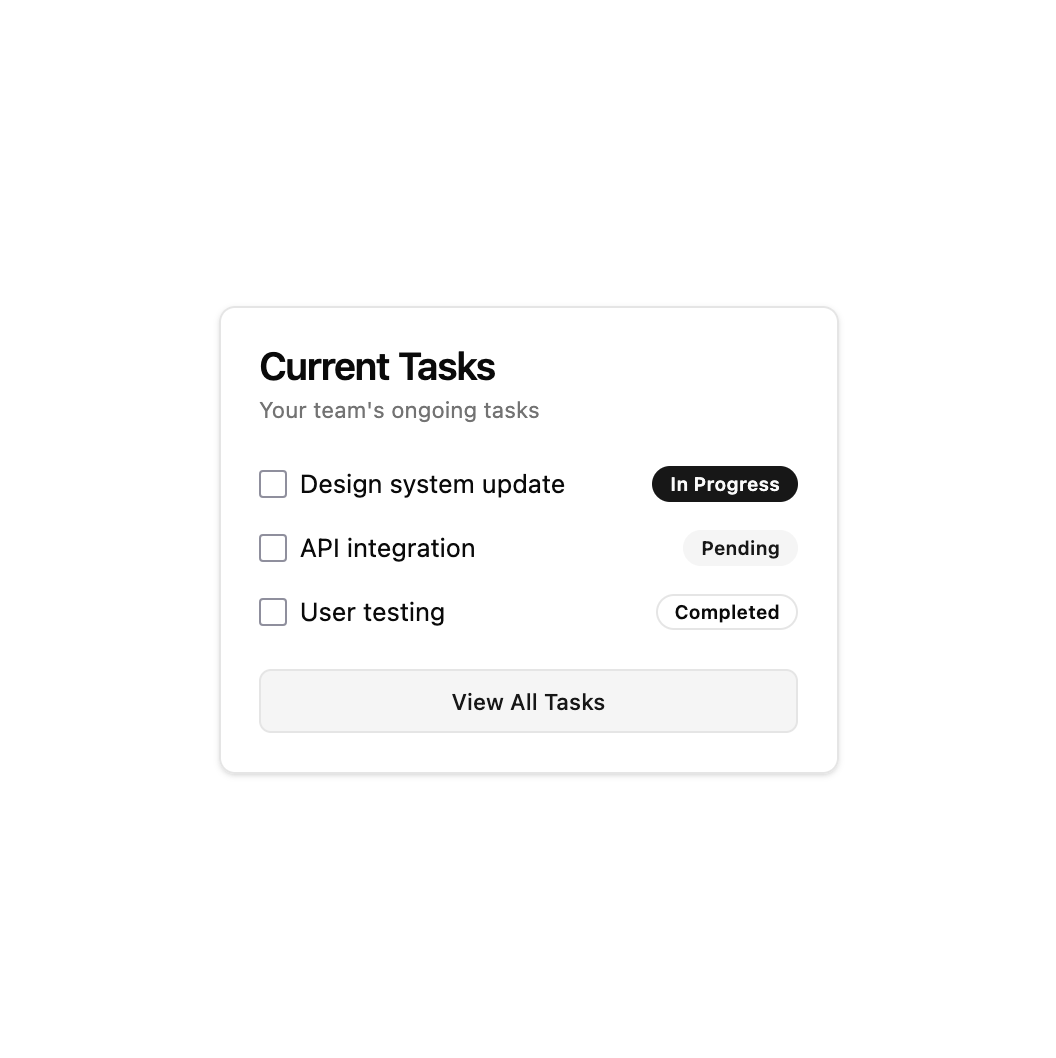 Login Card preview