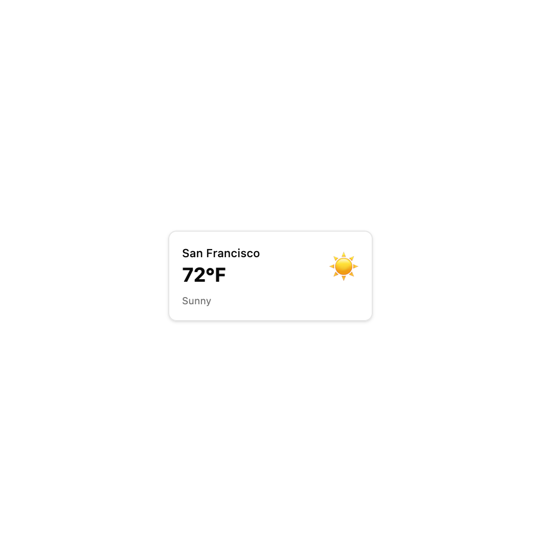 Login Card preview