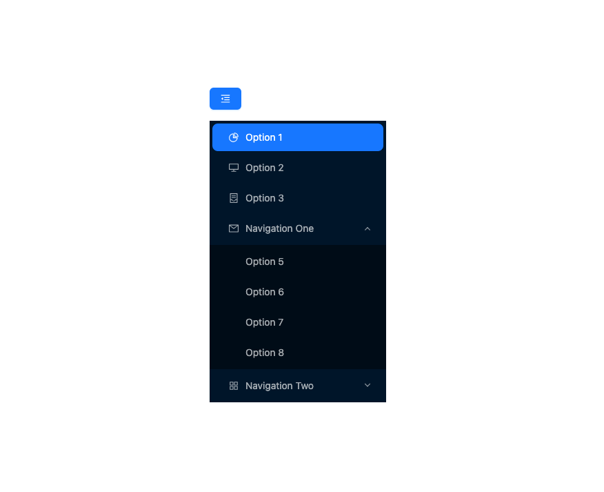 Menu preview