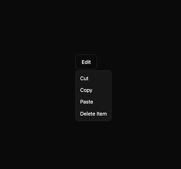 Menu preview