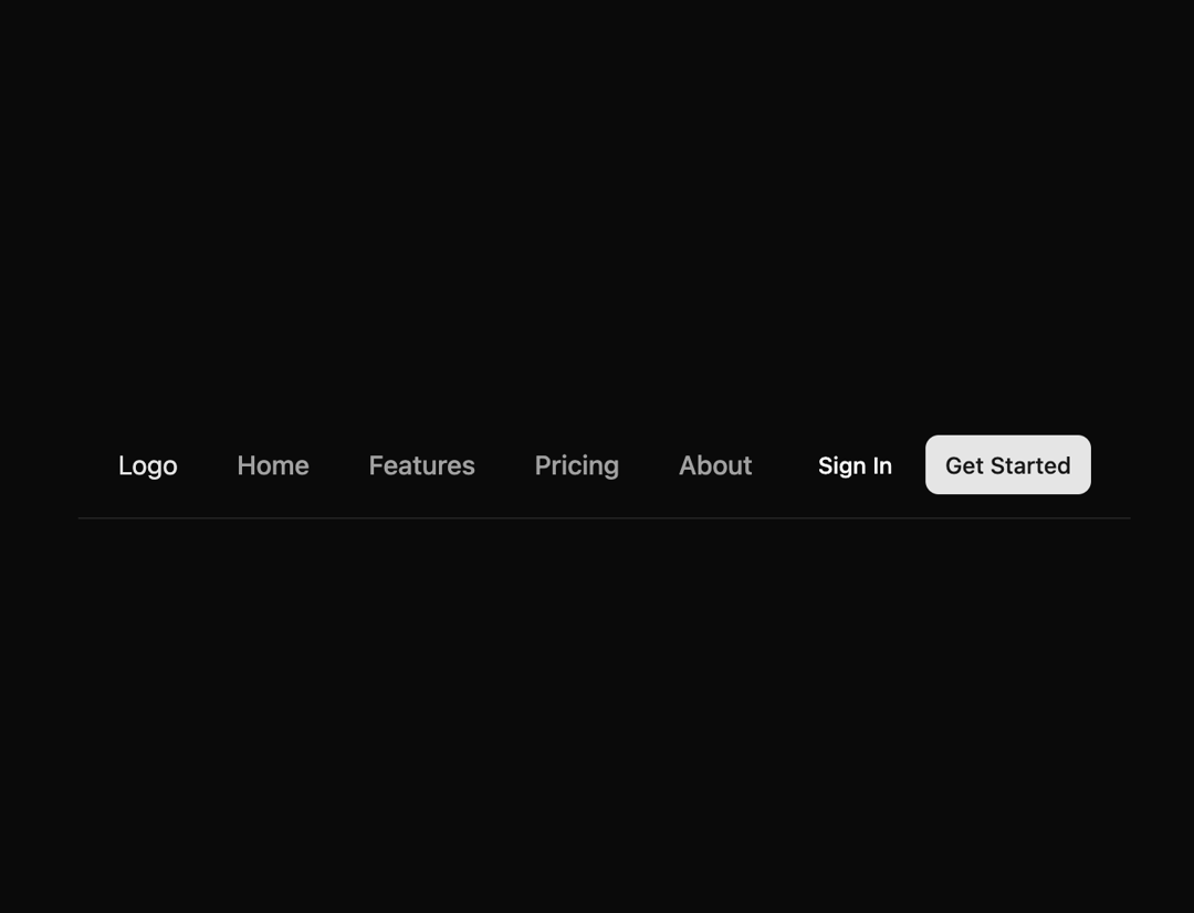 Navigation Bar preview