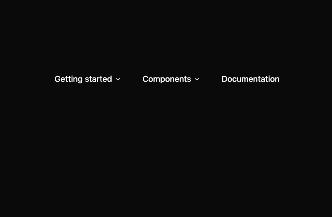 Navigation Menu preview