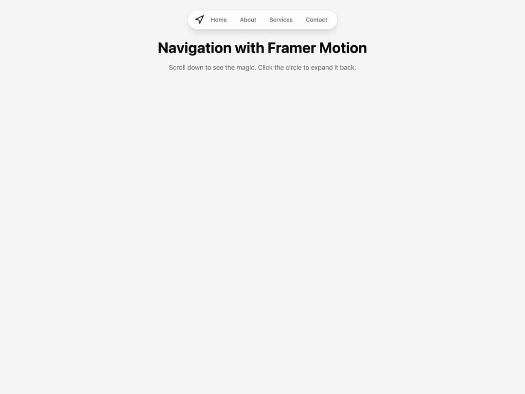 Navigation Menu preview