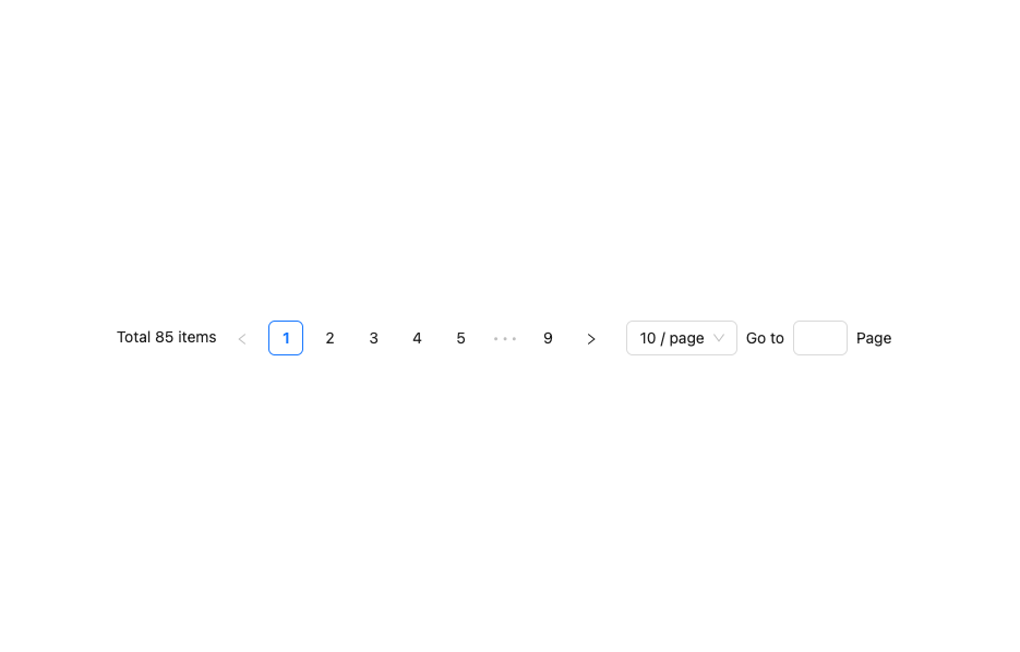 Pagination Ant preview