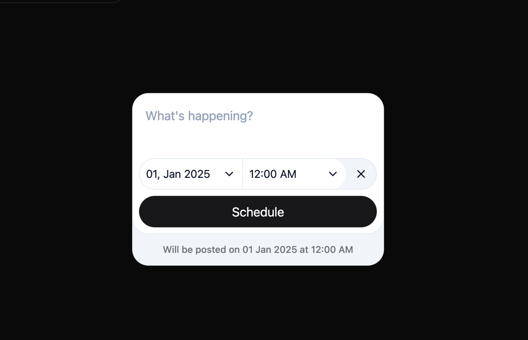 Post Scheduler preview