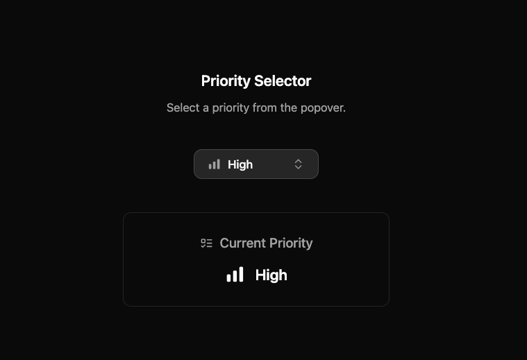 Priority Selector preview