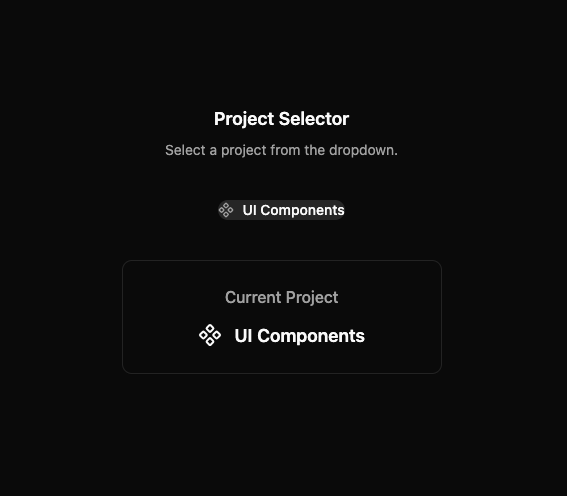 Project Selector preview