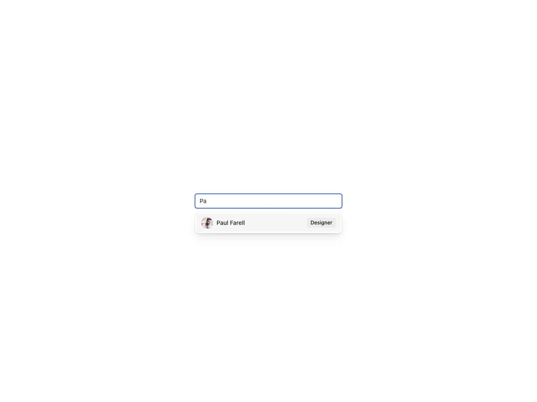 Reshaped Autocomplete preview