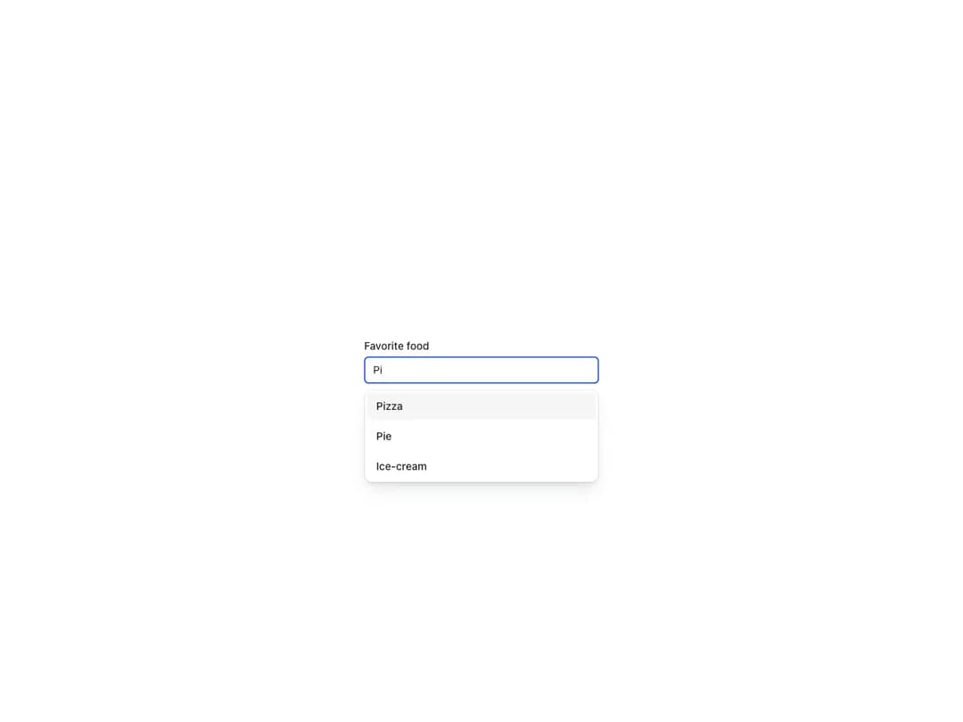 Reshaped Autocomplete preview