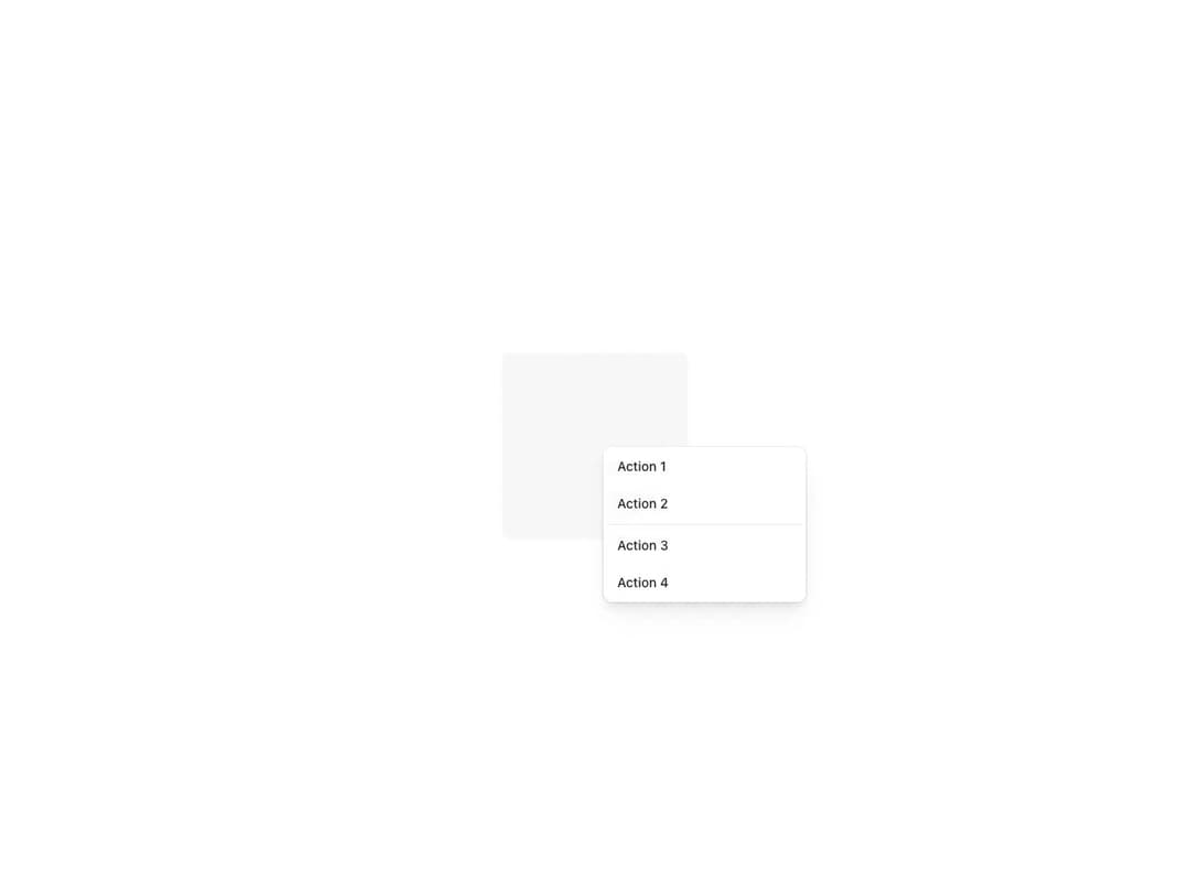 Reshaped Context menu preview