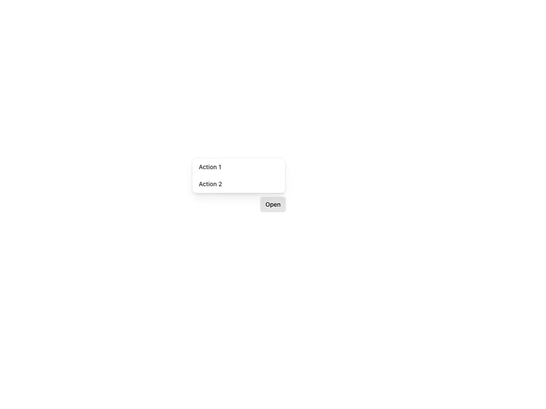 Reshaped Dropdown menu preview