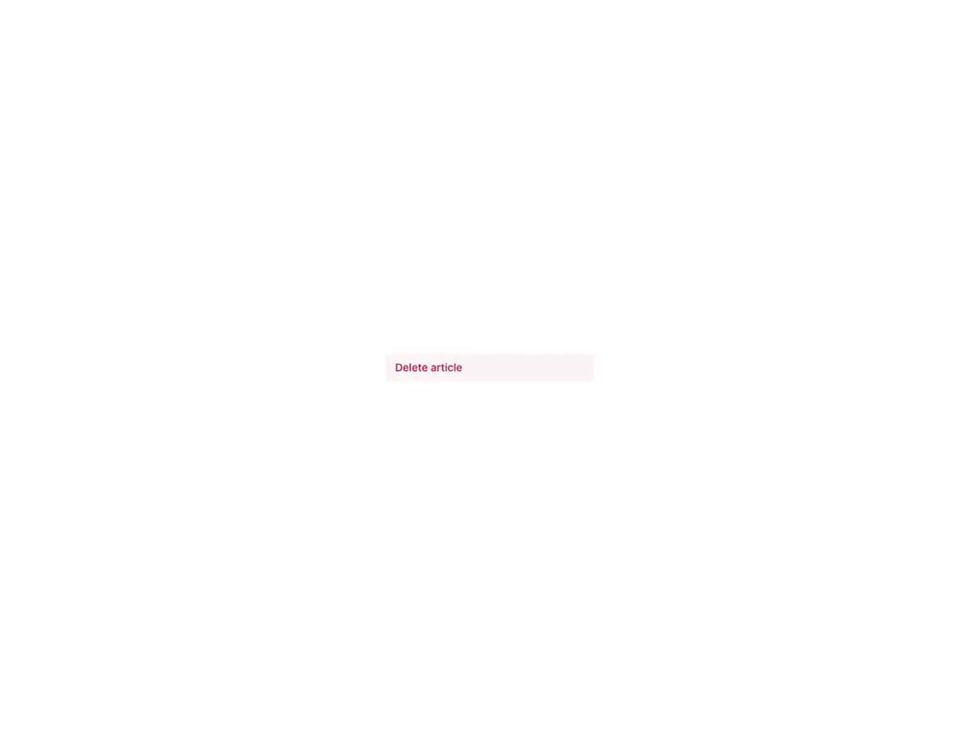 Reshaped Menu item preview
