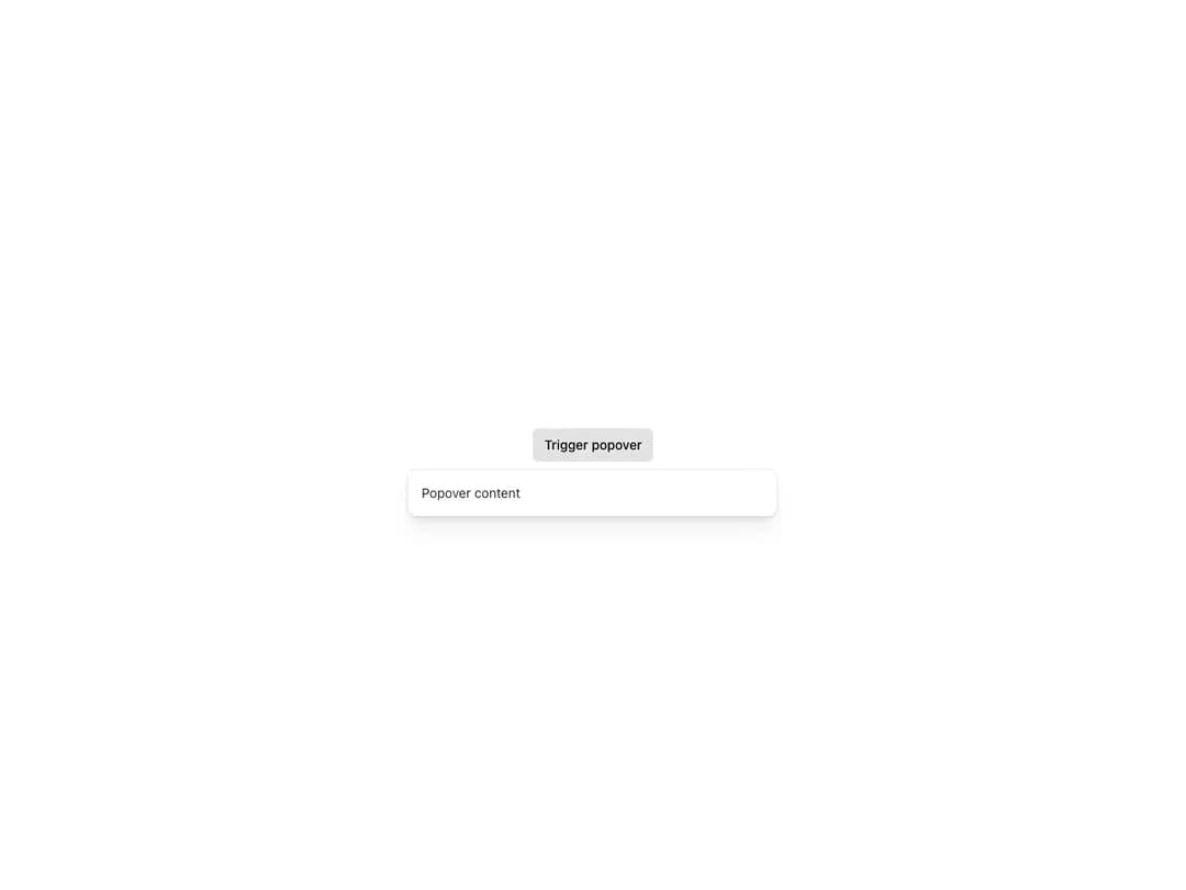 Reshaped Popover preview