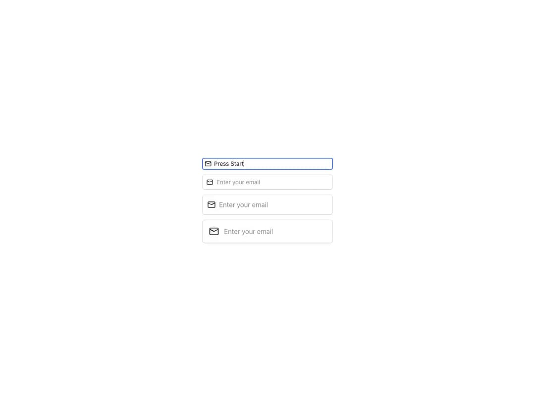 Reshaped Text field preview