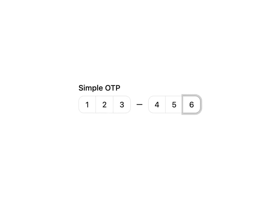 ReUI Input OTP preview