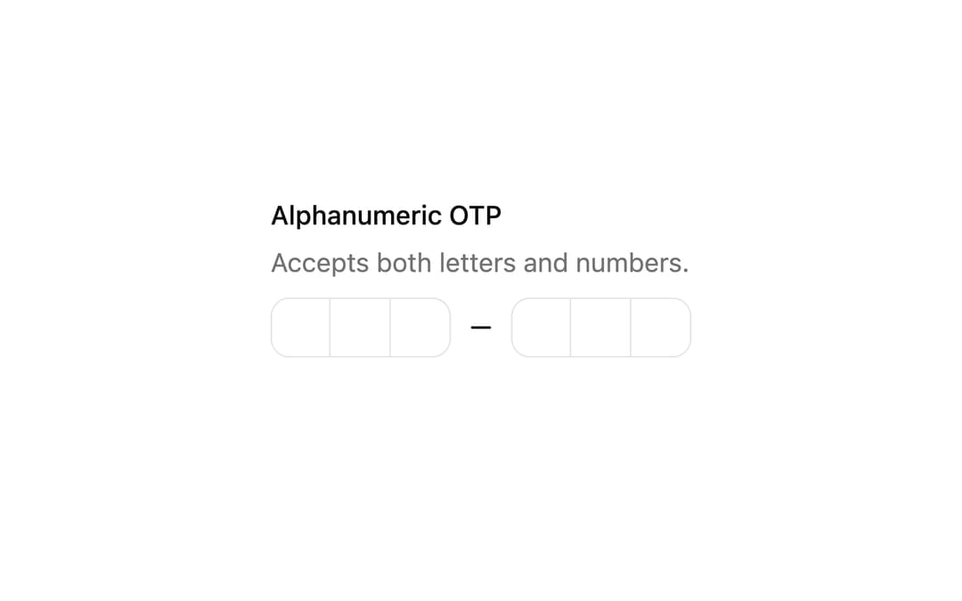ReUI Input OTP preview