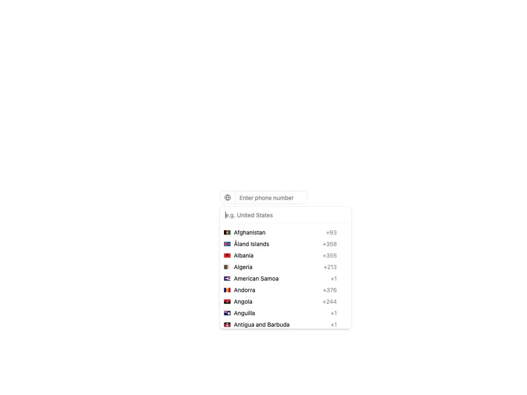 ReUI Phone Input preview