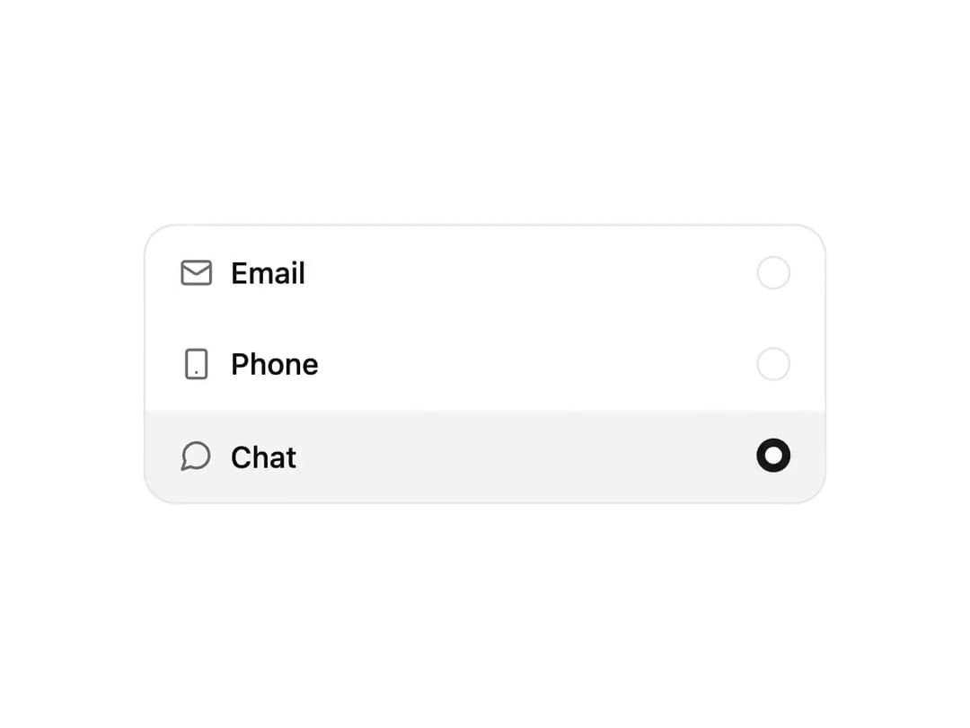 ReUI Radio Group preview