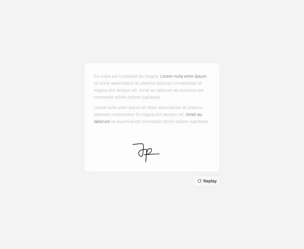 Animated Signature preview