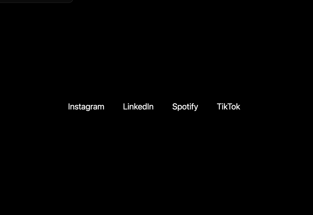 Social Links preview