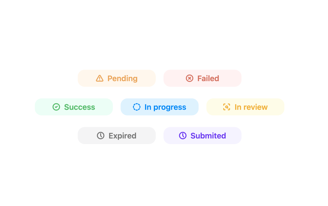 Status Badge preview