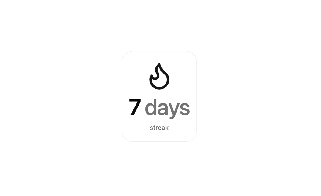 Streak Badge preview