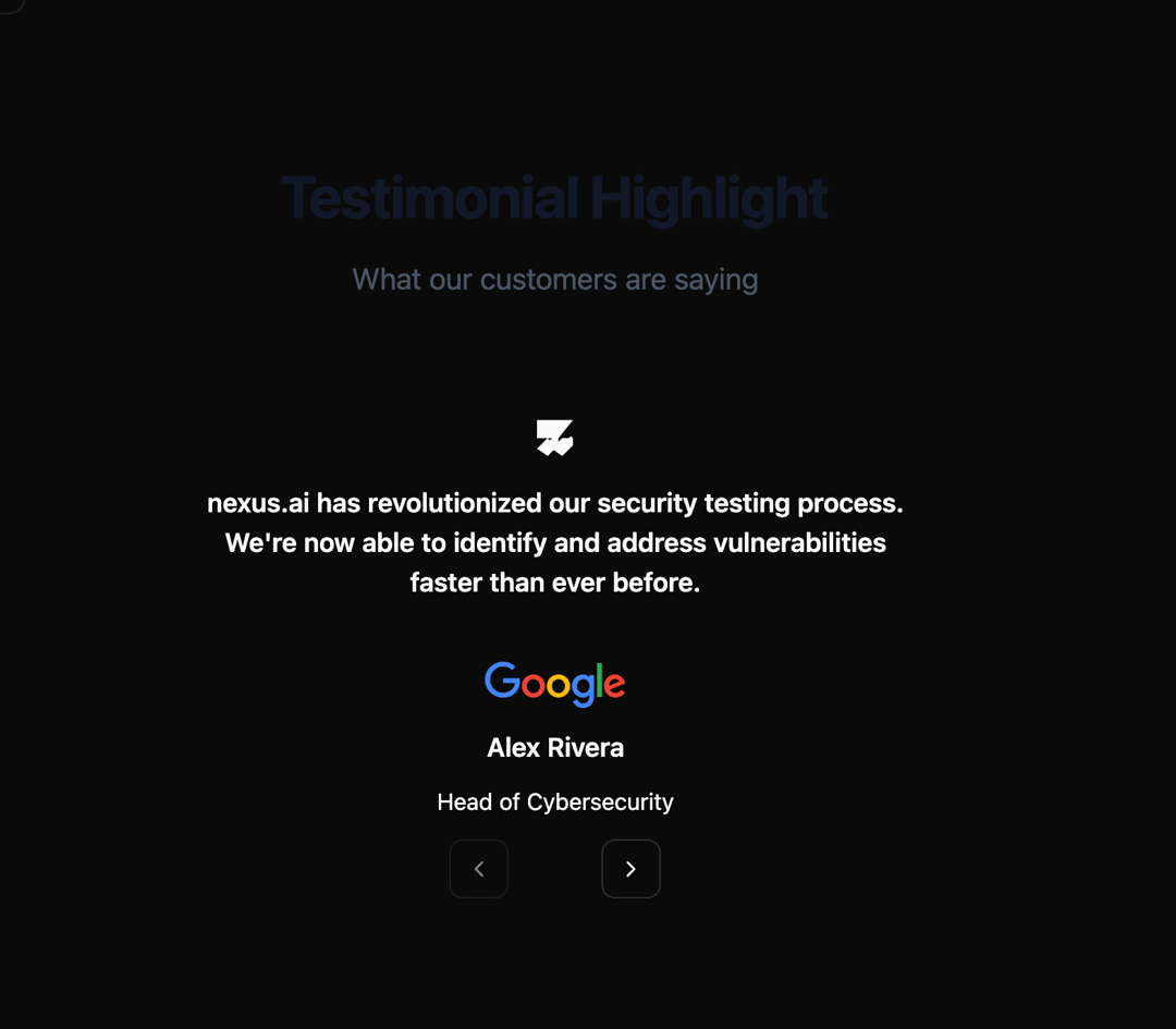 Testimonals Carousel preview