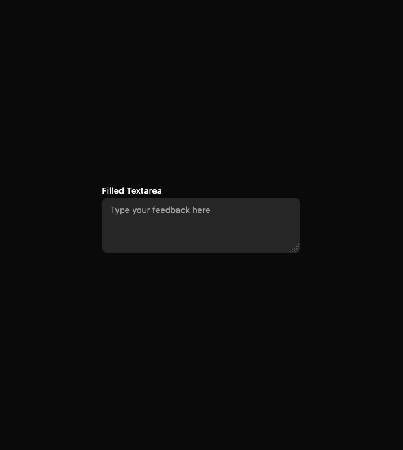 Text Area  preview