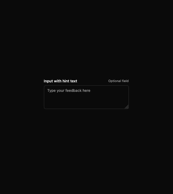 Text Area preview