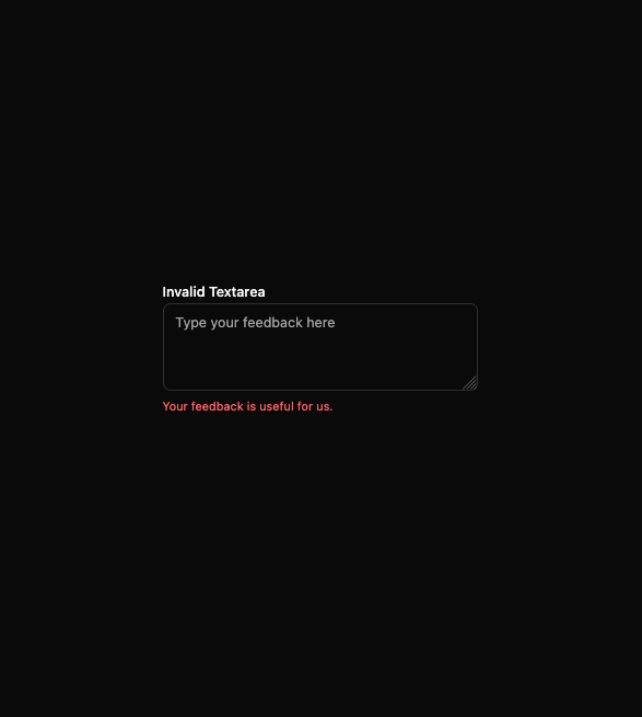 Text Area preview