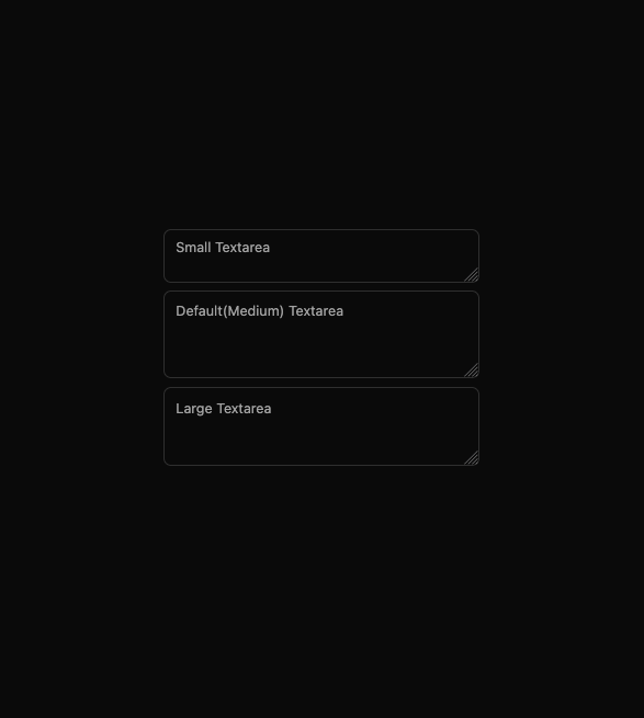 Text Area  preview
