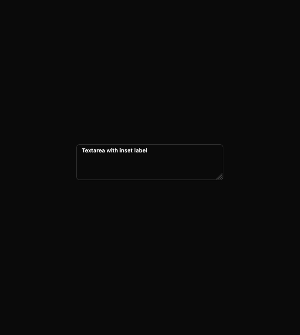 Text Area  preview