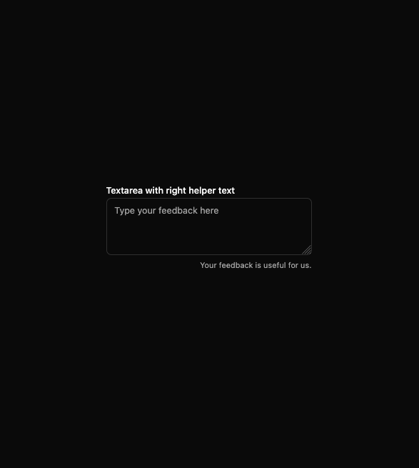 Text Area  preview