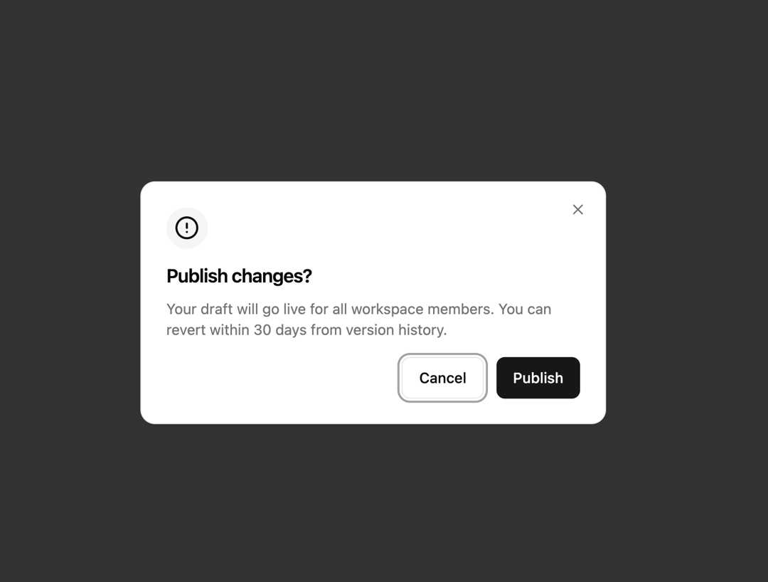The Dialog preview